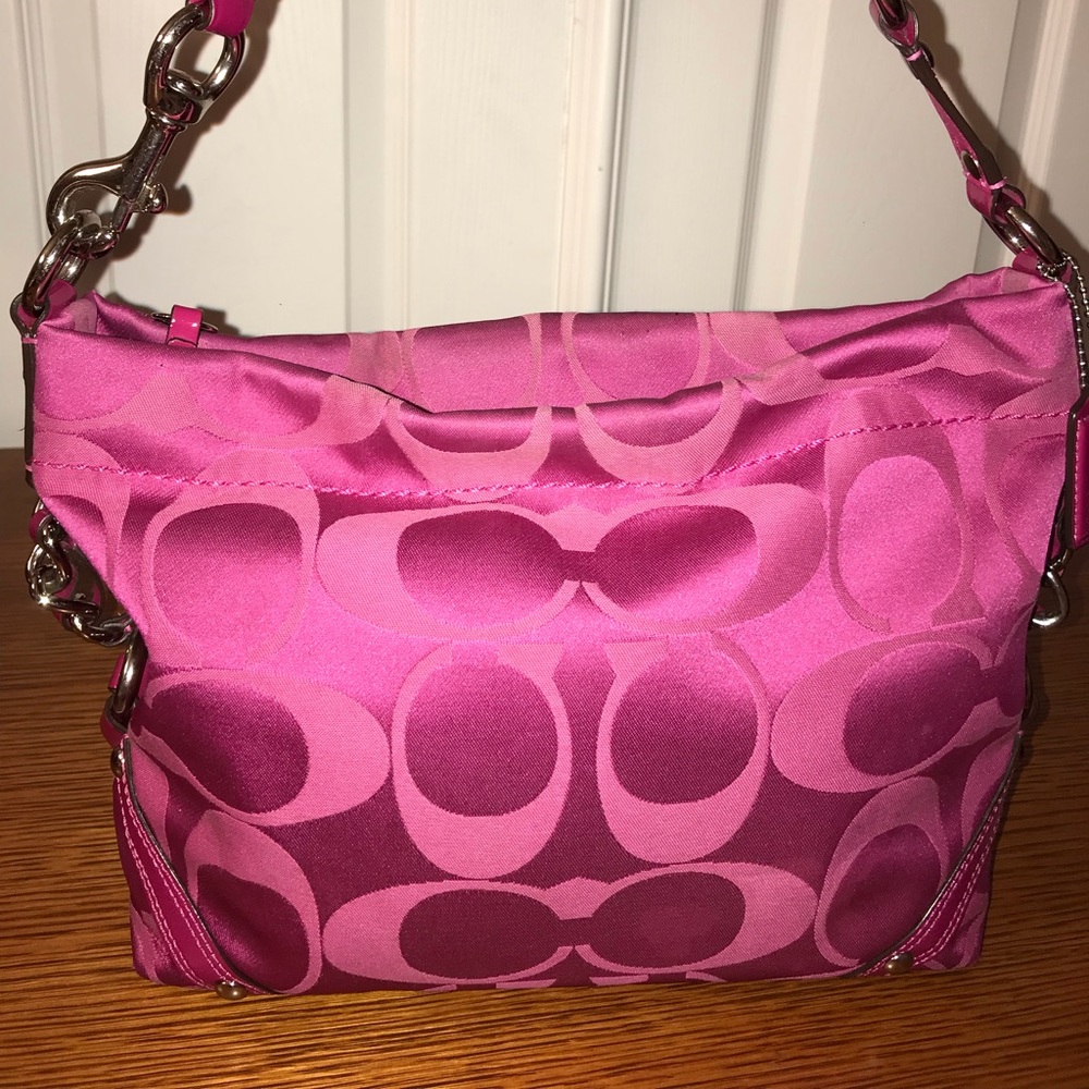 Coach pink shoulder bag
